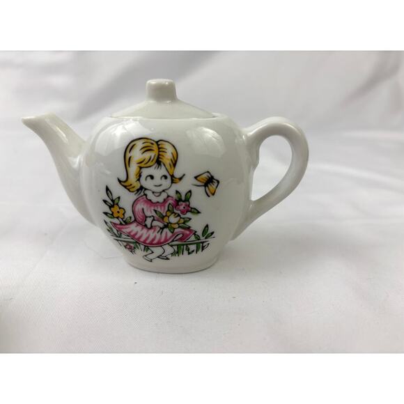 Vintage China Toy Tea Set for Children Made in Japan Original Box - Picture 6 of 14